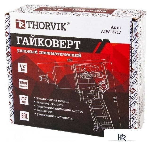 Пневматический гайковерт Thorvik AIW12717 - Изображение №3 — Интернет-магазин ПроЗаказ