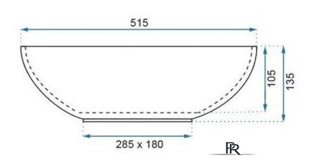Умывальник Rea Pearl U0265 - Изображение №5 — Интернет-магазин ПроЗаказ