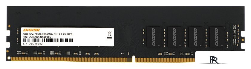 Оперативная память Digma 8ГБ DDR4 2666 МГц DGMAD42666008D - Изображение №1 — Интернет-магазин ПроЗаказ