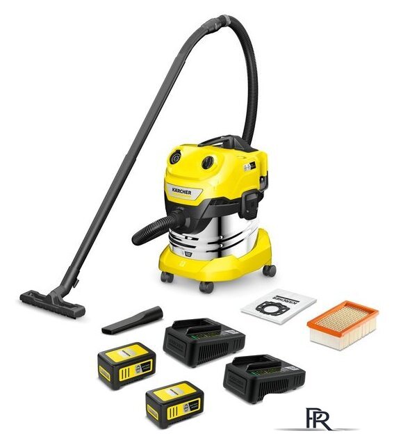 Пылесос Karcher WD 4-18 S Dual Battery Set 1.628-626.0 - Изображение №1 — Интернет-магазин ПроЗаказ