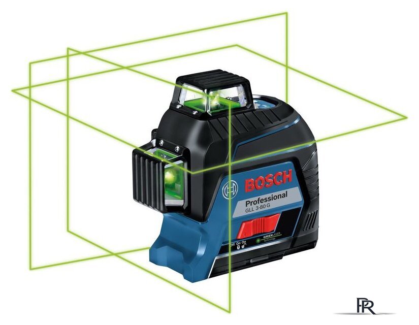 Лазерный нивелир Bosch GLL 3-80 G Professional 0601063Y00 (кейс, лазерная мишень) - Изображение №2 — Интернет-магазин ПроЗаказ