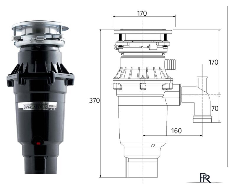 Измельчитель пищевых отходов Bone Crusher BC 810-SL - Изображение №3 — Интернет-магазин ПроЗаказ