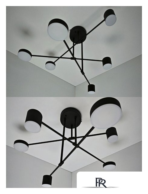 Люстра средней высоты Mirastyle Диод XL-21015/3+3 BK - Изображение №12 — Интернет-магазин ПроЗаказ