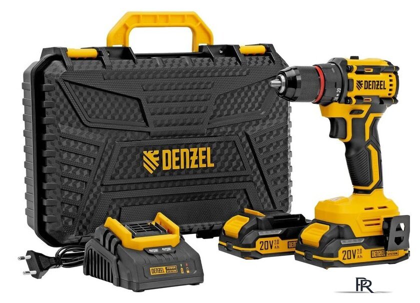 Дрель-шуруповерт Denzel CDH-BL-20 (с 2-мя АКБ, кейс) - Изображение №1 — Интернет-магазин ПроЗаказ