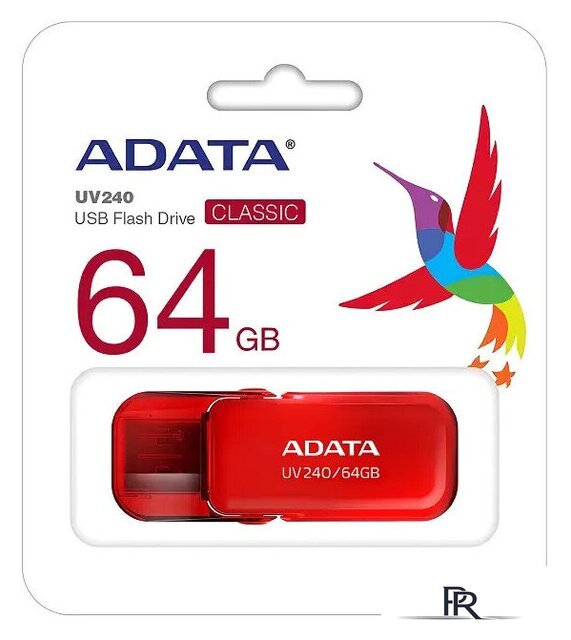 USB Flash ADATA UV240 64GB (красный) - Изображение №3 — Интернет-магазин ПроЗаказ