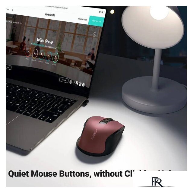 Мышь Ugreen MU006 25752 (красный) - Изображение №3 — Интернет-магазин ПроЗаказ