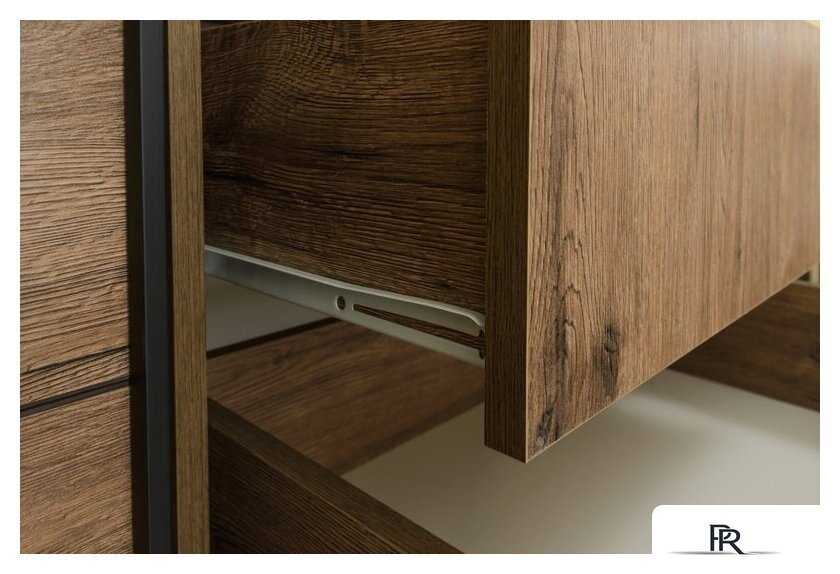 Шкаф-купе Рэйгрупп Bromo VVH 02 РГ-10.02 B 160 VVH 160x220.5 (дуб велингтон/черный) - Изображение №8 — Интернет-магазин ПроЗаказ