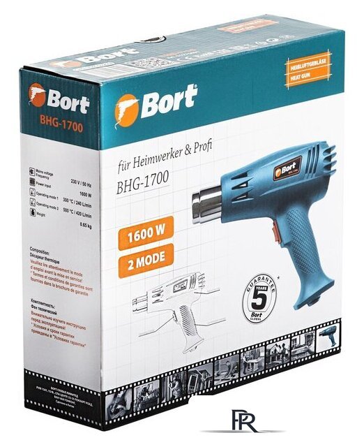 Промышленный фен Bort BHG-1700 - Изображение №6 — Интернет-магазин ПроЗаказ
