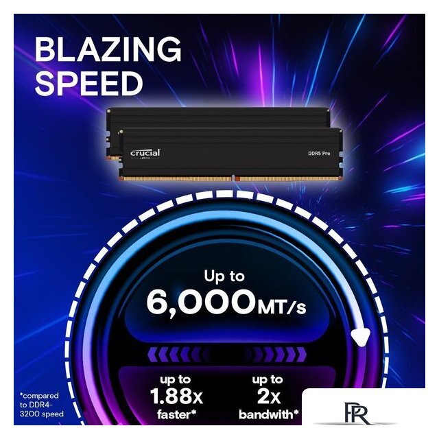 Оперативная память Crucial Pro 2x16ГБ DDR5 5600 МГц CP2K16G56C46U5 - Изображение №2 — Интернет-магазин ПроЗаказ