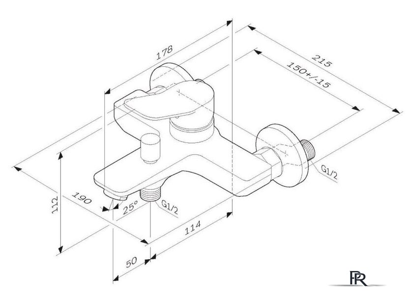 Смеситель AM.PM X-Joy F85A10022 - Изображение №2 — Интернет-магазин ПроЗаказ