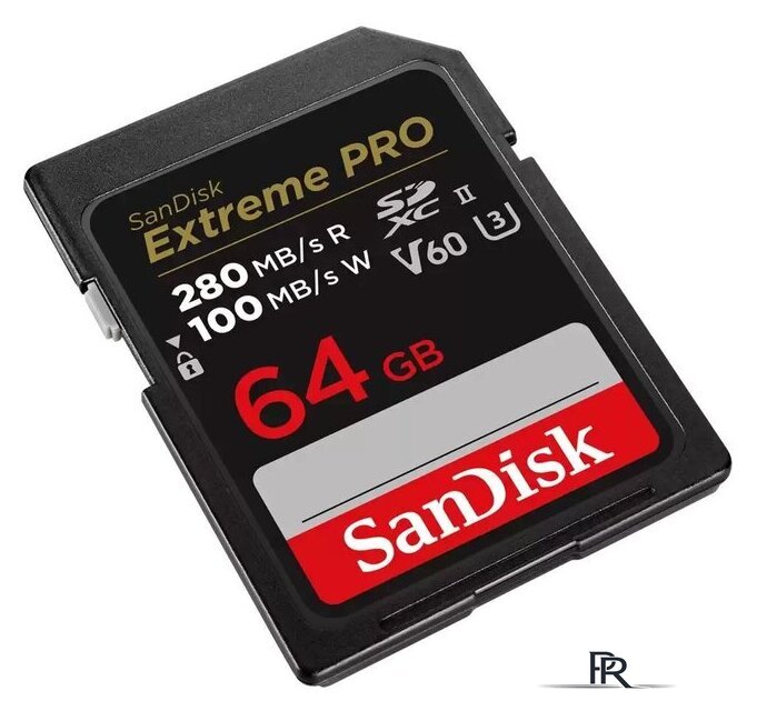 Карта памяти SanDisk Extreme PRO SDXC SDSDXEP-064G-GN4IN 64GB - Изображение №3 — Интернет-магазин ПроЗаказ