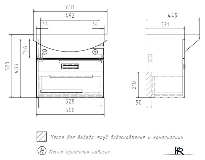  Volna Тумба под умывальник Joli 60.1Y - Изображение №7 — Интернет-магазин ПроЗаказ