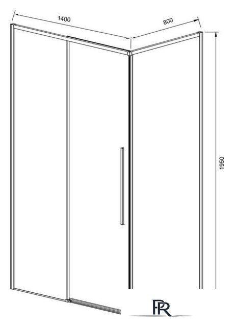 Душевой уголок Vincea Slim-N VSR-4SN8014CLGM - Изображение №5 — Интернет-магазин ПроЗаказ