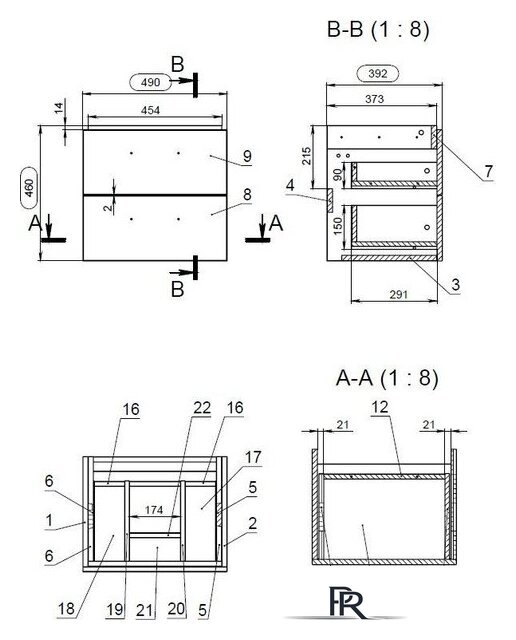  Cersanit Тумба под умывальник Lara 50 63413 - Изображение №7 — Интернет-магазин ПроЗаказ