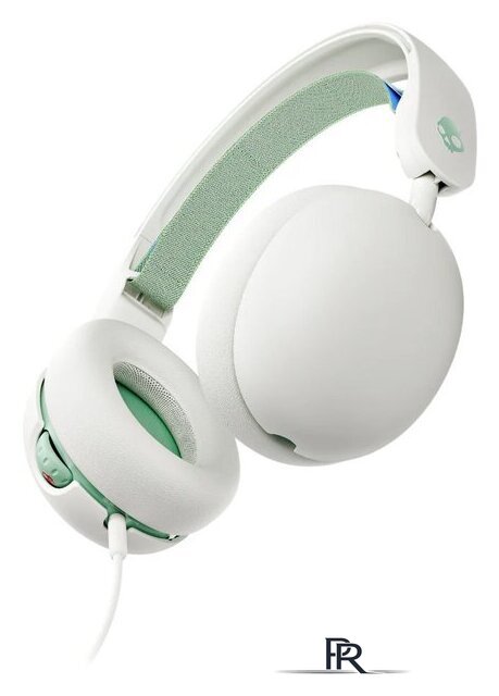 Наушники Skullcandy Grom Wired (бежевый/зеленый) - Изображение №1 — Интернет-магазин ПроЗаказ