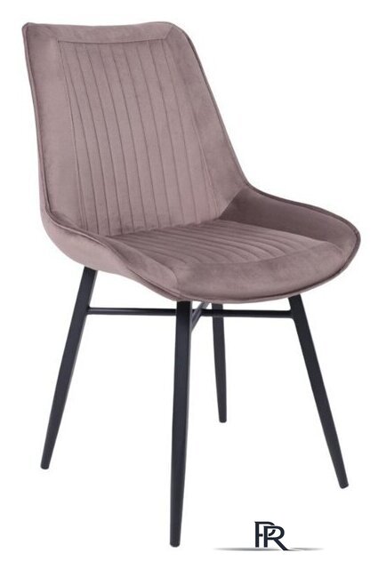 Стул AksHome Devis (бежевый велюр Bluvel 38/черный) - Изображение №1 — Интернет-магазин ПроЗаказ