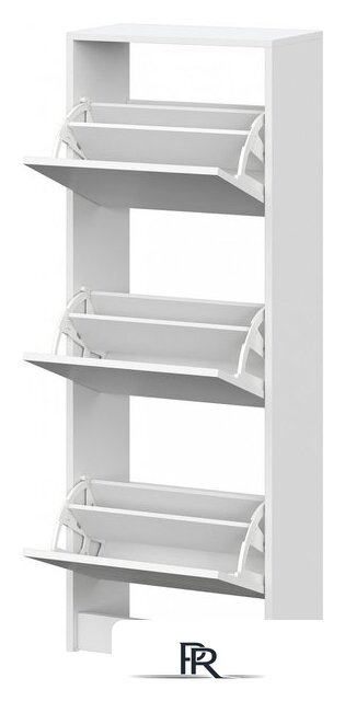 Тумба для обуви Mio Tesoro Бис-3 (белый текстурный) - Изображение №5 — Интернет-магазин ПроЗаказ