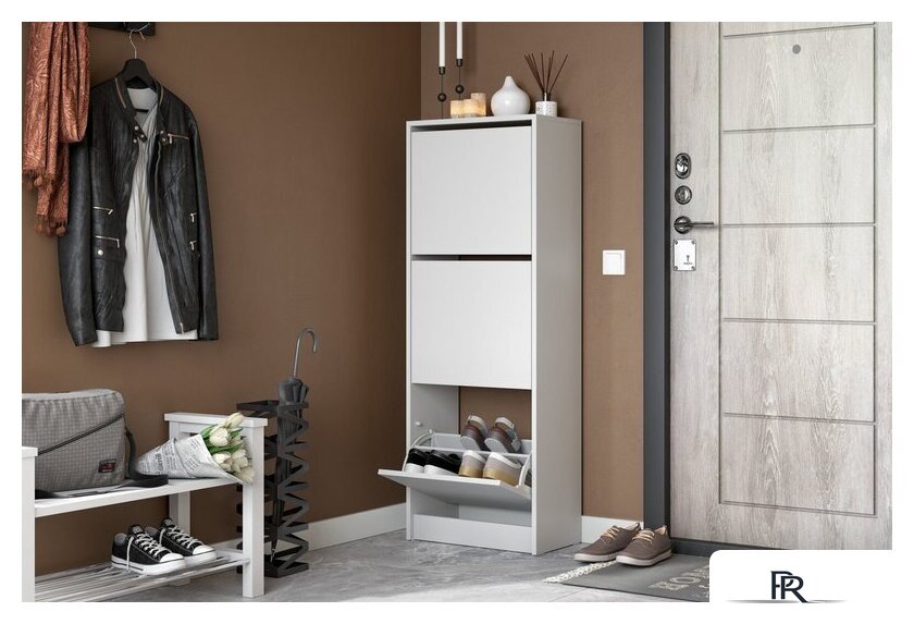 Тумба для обуви Mio Tesoro Бис-3 (белый текстурный) - Изображение №7 — Интернет-магазин ПроЗаказ