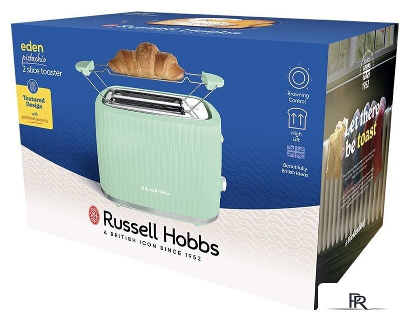 Тостер Russell Hobbs Eden 2 Slice Pistachio 27374-56 - Изображение №11 — Интернет-магазин ПроЗаказ