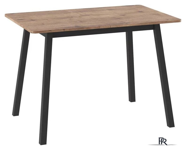 Кухонный стол Мамадома Tirk radial-110 раздвижной 110-142х70 (дуб веллингтон/черный) - Изображение №1 — Интернет-магазин ПроЗаказ