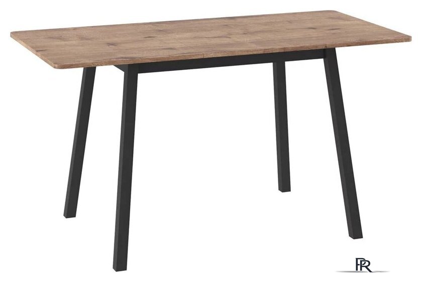 Кухонный стол Мамадома Tirk radial-110 раздвижной 110-142х70 (дуб веллингтон/черный) - Изображение №2 — Интернет-магазин ПроЗаказ