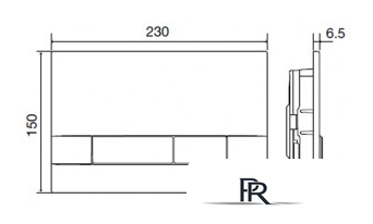 Панель смыва OLI Narrow 152941 (матовый хром) - Изображение №2 — Интернет-магазин ПроЗаказ