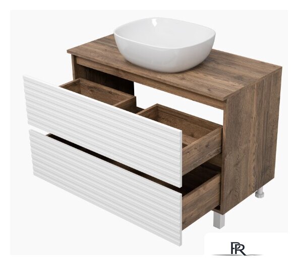  Brevita Тумба под умывальник Dakota 100 DAK-07100-19/01-2Я - Изображение №3 — Интернет-магазин ПроЗаказ