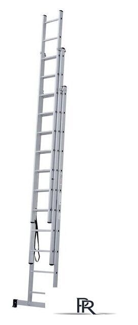 Лестница-стремянка Новая высота NV 123 алюминиевая трёхсекционная 3x11 ступеней - Изображение №3 — Интернет-магазин ПроЗаказ