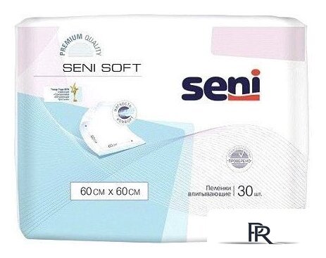 Пеленки Seni Soft 60х60 см (30 шт) - Изображение №1 — Интернет-магазин ПроЗаказ