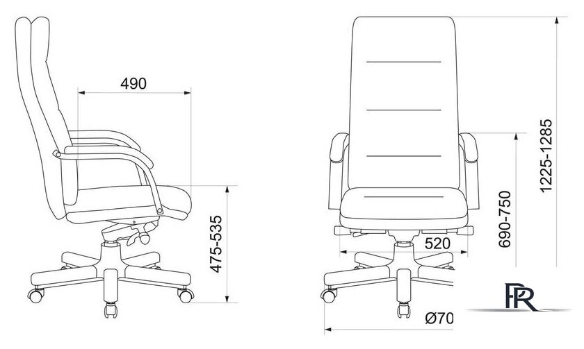 Офисное кресло Бюрократ T-9927WALNUT (слоновая кость) - Изображение №5 — Интернет-магазин ПроЗаказ