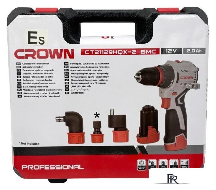 Дрель-шуруповерт Crown CT21129HQX-2 BMC (с 2-мя АКБ, кейс) - Изображение №14 — Интернет-магазин ПроЗаказ