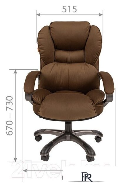 Офисное кресло CHAIRMAN Home 434 (ткань, Т-84 черный) - Изображение №6 — Интернет-магазин ПроЗаказ