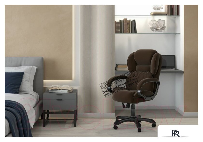 Офисное кресло CHAIRMAN Home 434 (ткань, Т-84 черный) - Изображение №8 — Интернет-магазин ПроЗаказ