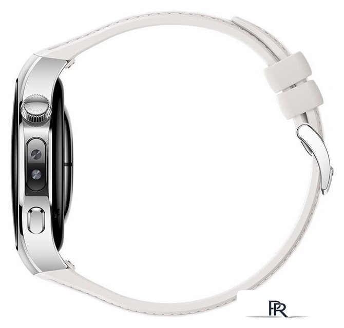 Умные часы Huawei Watch 5 42 мм (серебристый, с белым силиконовым ремешком, международная версия) - Изображение №4 — Интернет-магазин ПроЗаказ