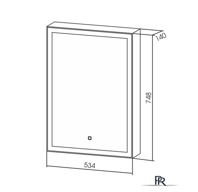  Silver Mirrors Шкаф с зеркалом Киотo 53.5х75 LED-00002357 - Изображение №8 — Интернет-магазин ПроЗаказ
