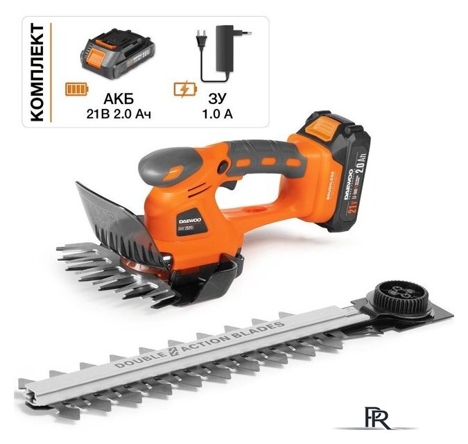 Кусторез + ножницы Daewoo Power DAHT 2521Li Set (с 1-им АКБ) - Изображение №1 — Интернет-магазин ПроЗаказ