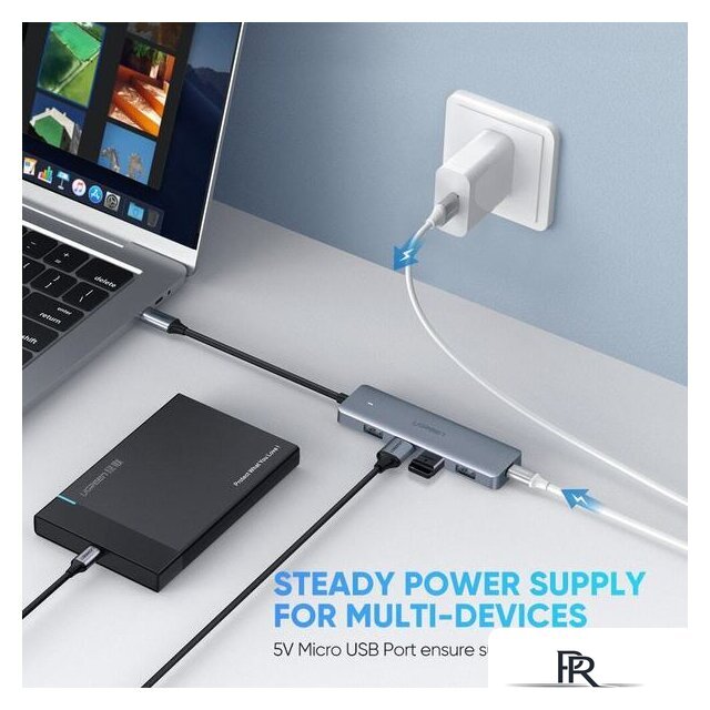 USB-хаб Ugreen CM219 70336 - Изображение №4 — Интернет-магазин ПроЗаказ