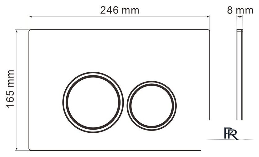 Унитаз приставной Roxen Antares в комплекте с инсталляцией Attach 5 в 1 966891 (кнопка: хром глянцевый) - Изображение №8 — Интернет-магазин ПроЗаказ