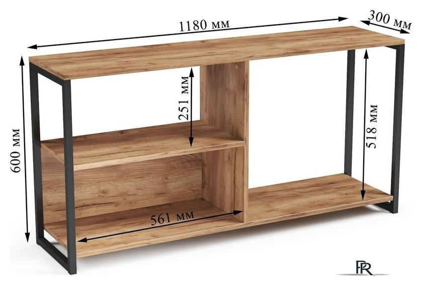 Тумба Mio Tesoro Codi Loft (дуб золотой крафт/черный) - Изображение №5 — Интернет-магазин ПроЗаказ