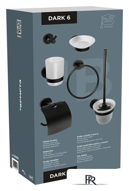 Набор аксессуаров для ванной Bemeta Dark 204600 (черный) - Изображение №8 — Интернет-магазин ПроЗаказ