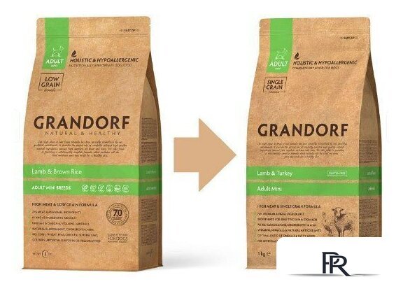 Сухой корм для собак Grandorf Dog Mini Breeds Lamb & Turkey (с ягненком и индейкой) 8 кг - Изображение №2 — Интернет-магазин ПроЗаказ