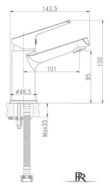 Смеситель Cersanit Flavis 63034 - Изображение №2 — Интернет-магазин ПроЗаказ