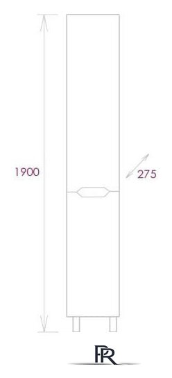  Onika Шкаф-пенал Айленд 30 403081 (белый) - Изображение №6 — Интернет-магазин ПроЗаказ