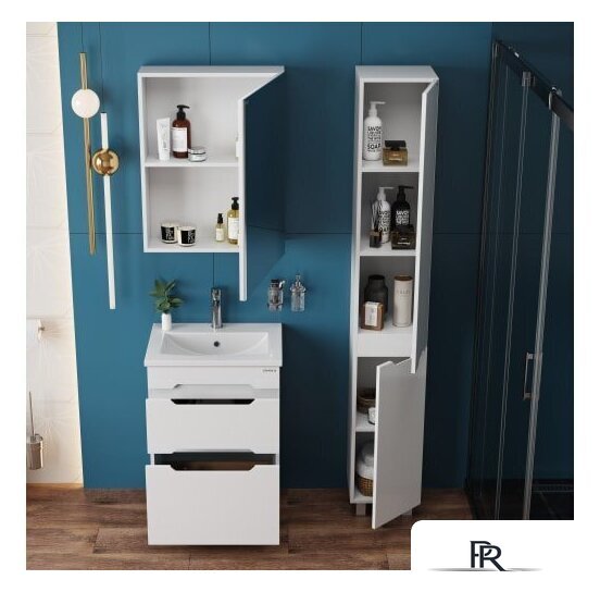  Onika Шкаф-пенал Айленд 30 403081 (белый) - Изображение №3 — Интернет-магазин ПроЗаказ