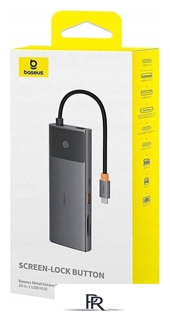 Док-станция Baseus Metal Gleam Series II 10-in1 USB Hub B00061800123-00 - Изображение №8 — Интернет-магазин ПроЗаказ