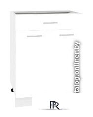 Шкаф напольный Кортекс-мебель Корнелия Лира НШ60р1ш без столешницы (белый) - Изображение №1 — Интернет-магазин ПроЗаказ