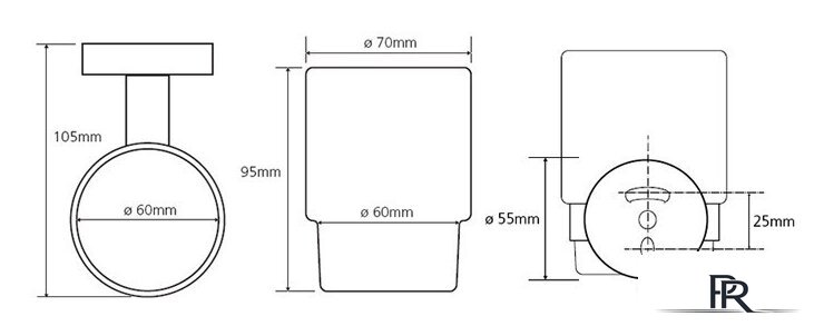 Набор для туалета Bemeta Omega 204601 - Изображение №3 — Интернет-магазин ПроЗаказ