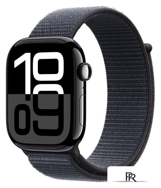 Умные часы Apple Watch Series 10 46 мм (алюминиевый корпус, черный/темно-серый, нейлоновый ремешок) - Изображение №1 — Интернет-магазин ПроЗаказ