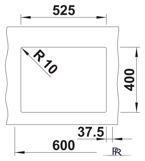 Кухонная мойка Blanco Rotan 340/160-U 526096 (черный) - Изображение №3 — Интернет-магазин ПроЗаказ