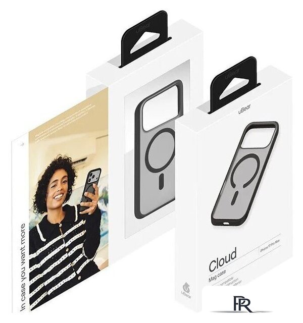 Чехол для телефона uBear Cloud Mag Case для iPhone 17 Pro Max (черный) - Изображение №10 — Интернет-магазин ПроЗаказ
